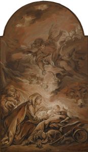 The Nativity With A Hovering Angel