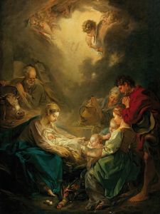Virgin attending to the sleeping Christ child