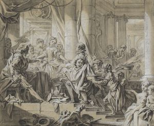 Sancho Fleeing from the Servants of the Duke