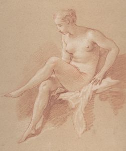 Seated female nude