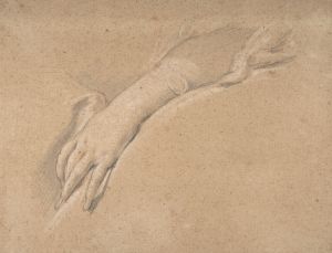 Study of the left hand of Mme de Pompadour