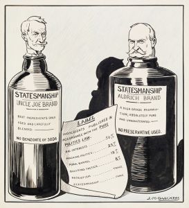 Whiskey doesn’t need new labels half as much as these bottles do, Mr. President