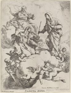 Saint Anne Received by the Virgin and Christ