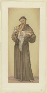 Der Heilige Antonius von Padua mit dem Jesuskind auf dem Arm, 1862