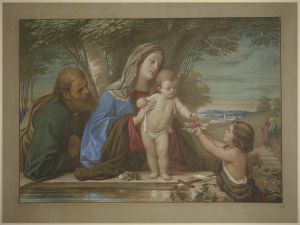 Madonna della Fontana; Die Heilige Familie mit dem Johannesknaben an einer Quelle