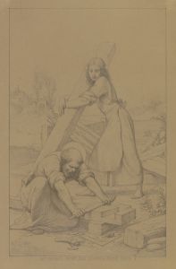 Der Heilige Joseph und Jesus als Zimmerleute