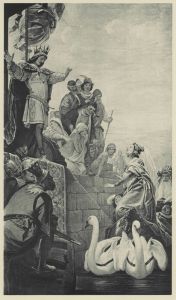Illustration zu dem Mährchen vom Rhein und dem Müller Radlauf