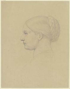 Antonie von Blittersdorf im Profil nach links