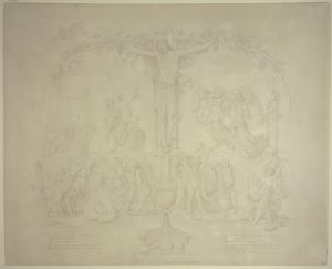 Christus als Weinstock; Geburt, Leben und Tod, mit drei Strophen von Clemens Brentano