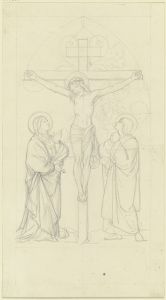 Christus am Kreuz zwischen Maria und Johannes