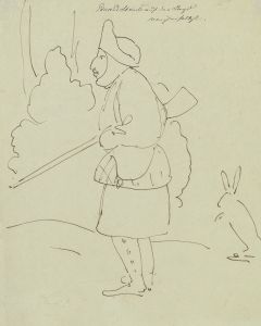 Edward Steinle auf der Jagd
