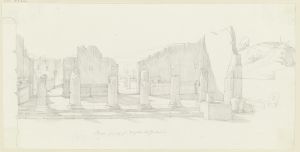 Eingang zur Vorhalle des Theaters in Pompeji