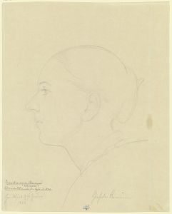 Gisela von Arnim, im Profil nach links