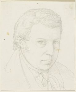 Johannes Veit, Bruder des Malers Philipp, Brustbild nach rechts