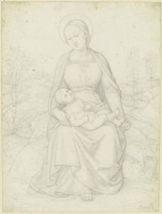 Madonna mit dem Kinde auf dem Schoß