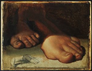Studies for foot in ‘Jesus Giving the Keys to Saint Peter’