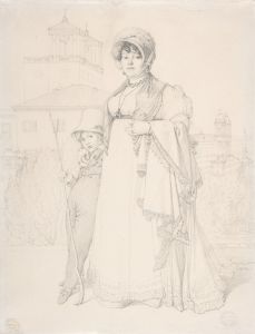 Madame Guillaume Guillon Lethière, née Marie-Joseph-Honorée Vanzenne, and her son Lucien Lethière