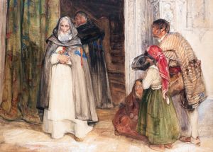 Asking for alms