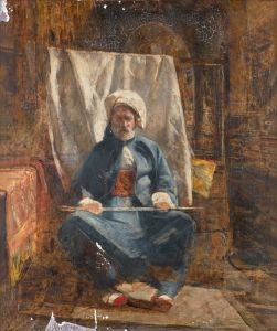 Sketch for In the Bezestein, El Khan Khalil, Cairo