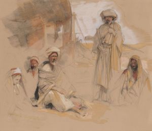 A Bedouin Encampment at Gebel Tor in the Sinai Desert