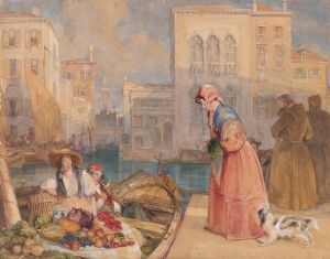 Fruitsellers on a Venetian Canal