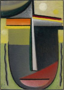 Abstract Head, Inner Vision Green-Gold