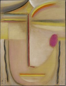 Abstract Head,Gold and Pink