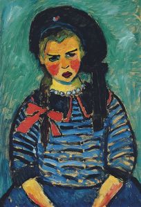 Girl With Red Ribbon