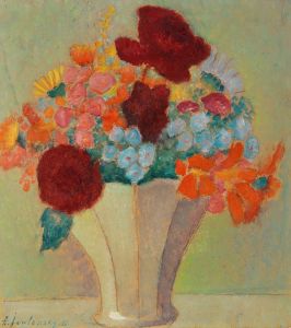 Grosses Stillleben; Helles Bouquet