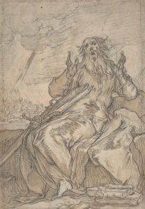 Saint Paul Seated, with his Conversion in the Background