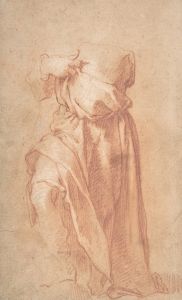 Study of a Headless Draped Figure with Arms Crossed