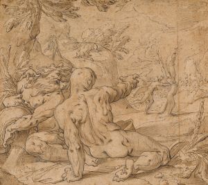 River Gods Watching Apollo Pursuing Daphne