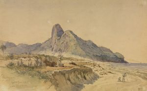 Die Berge ‘Dois Irmaons’ am Meer