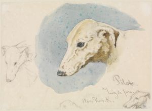 Studienblatt mit Hundeköpfen