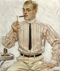 Man with Narrow Tie, Cluett Shirts Arrow Collar advertisement