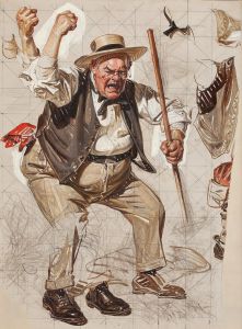 Saturday Evening Post cover, study