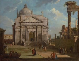 A capriccio with the church of the Redentore