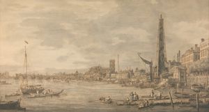 The City of Westminster from Near the York Water Gate