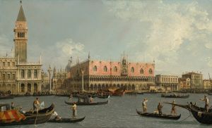 The Molo, with the Piazzetta and the Doge’s Palace, from the Bacino