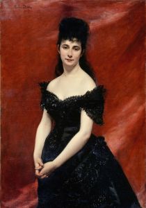 Portrait de Léonie Dufresne, baronne le Vavasseur, puis marquise de Vaucouleurs de Lanjamet