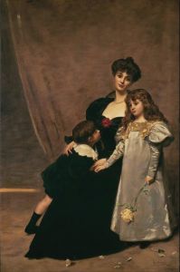 Mother and children