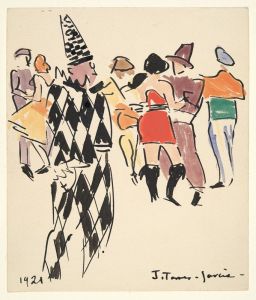 Artists’ Ball; Harlequin and Dancers