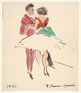 Artists’ Ball; Two Dancers
